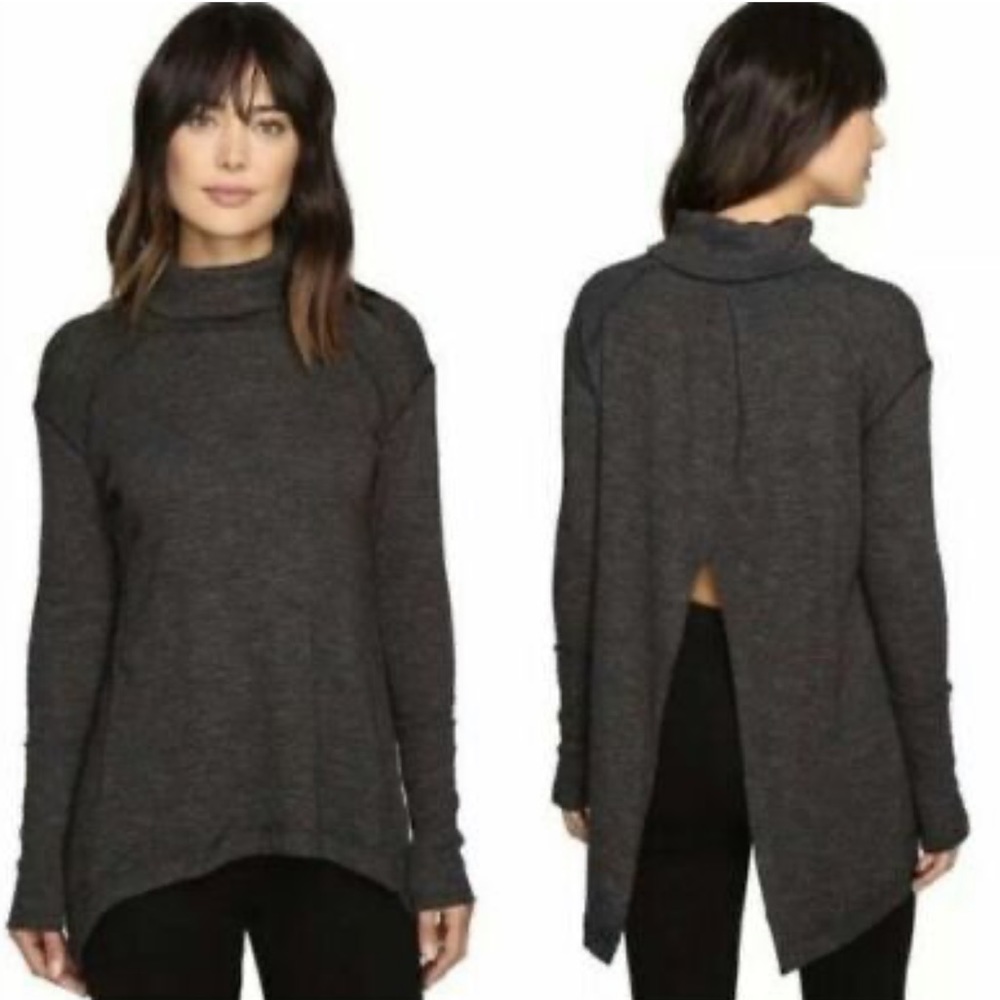 Free People Split Back Sweater
